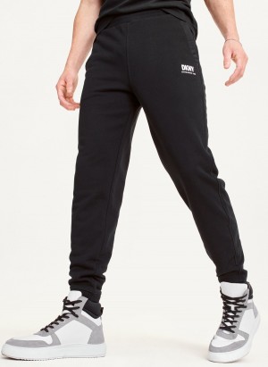 Men's Dkny French Terry Pants Black | V1225542