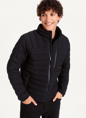 Men's Dkny Packable Puffer Jacket Black | C5578876