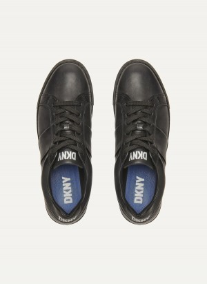 Men's Dkny Street Side Sneakers Black | P4050458