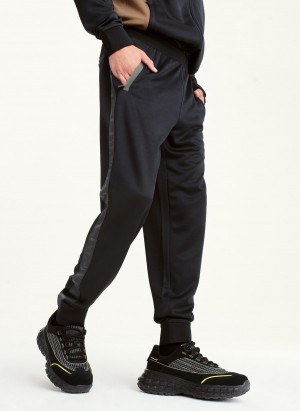 Men's Dkny Tape Detail Track Pants Black | Z8809533
