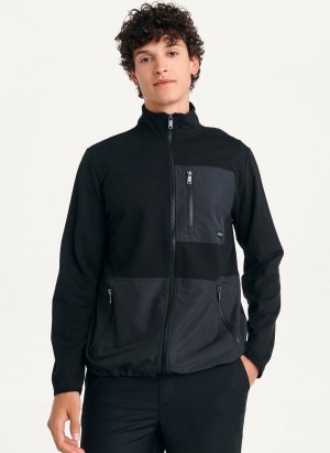 Men's Dkny Yoga Jackets Black | P6556511