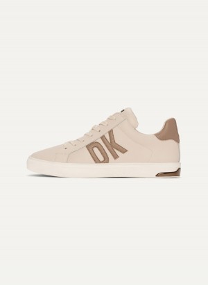 Women's Dkny Abeni-Lace Up Sneakers Beige | O0219332