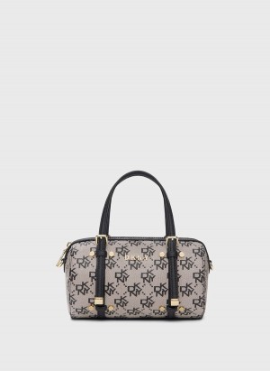 Women's Dkny Bo Town & Country Mini Duffle Crossbody Bags Grey | G2851846