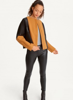 Women's Dkny Colorblock Jackets Brown | S0109557