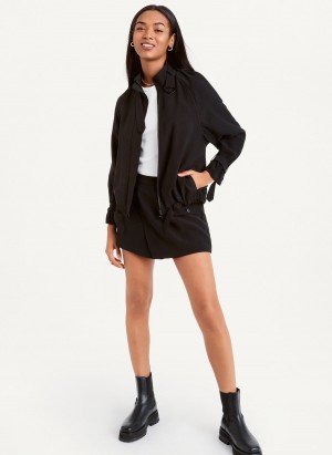 Women's Dkny Long Sleeve Jackets Black | Q4498891
