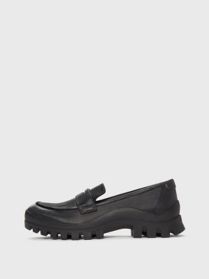 Women's Dkny Lug Sole Loafers Black | J1757203