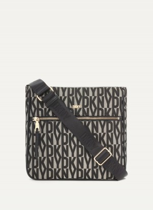 Women's Dkny Maxine Messenger Bags Black | Z4069314
