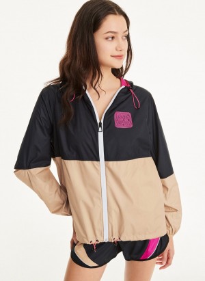 Women's Dkny Mini Rip-Stop With Reflective Piping Jackets Black | Y8155747