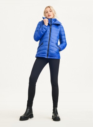 Women's Dkny Packable Puffer Jacket Blue | G6163347