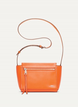 Women's Dkny Pax Crossbody Bags Orange | T6421614