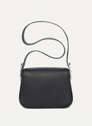 Women's Dkny Saddle Crossbody Bags Black | P5220877