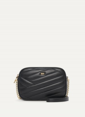 Women's Dkny Sara Camera Crossbody Bags Black | K9701882
