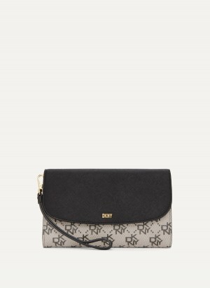 Women's Dkny Sidney Chain Crossbody Bags Black | T8094611