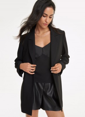 Women's Dkny Tailored Jackets Black | X1640364