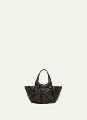 Women's Dkny The Mini Quilted Effortless Tote Bags Black | J5203524