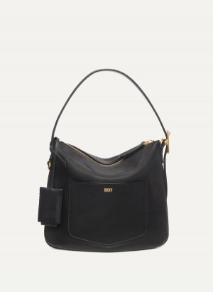 Women's Dkny The Small Optimist Shoulder Bags Black | F2217520