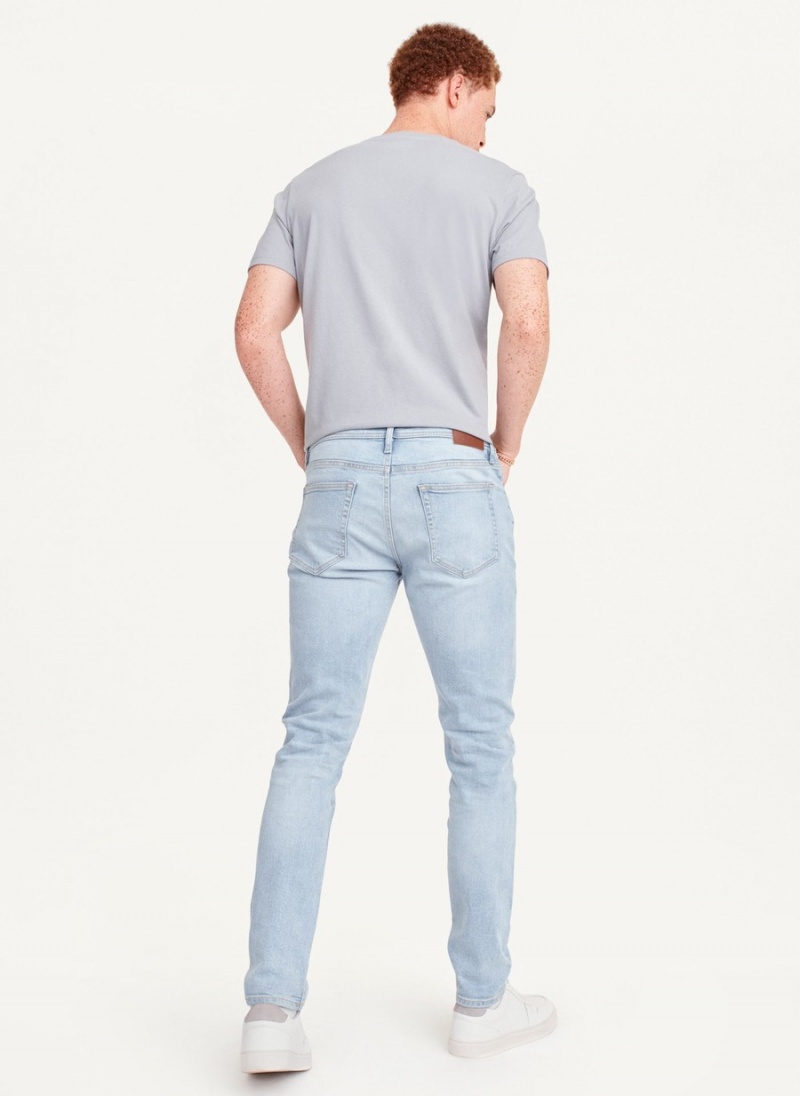 Men's Dkny Bleached Skinny Jeans Blue | R3355403