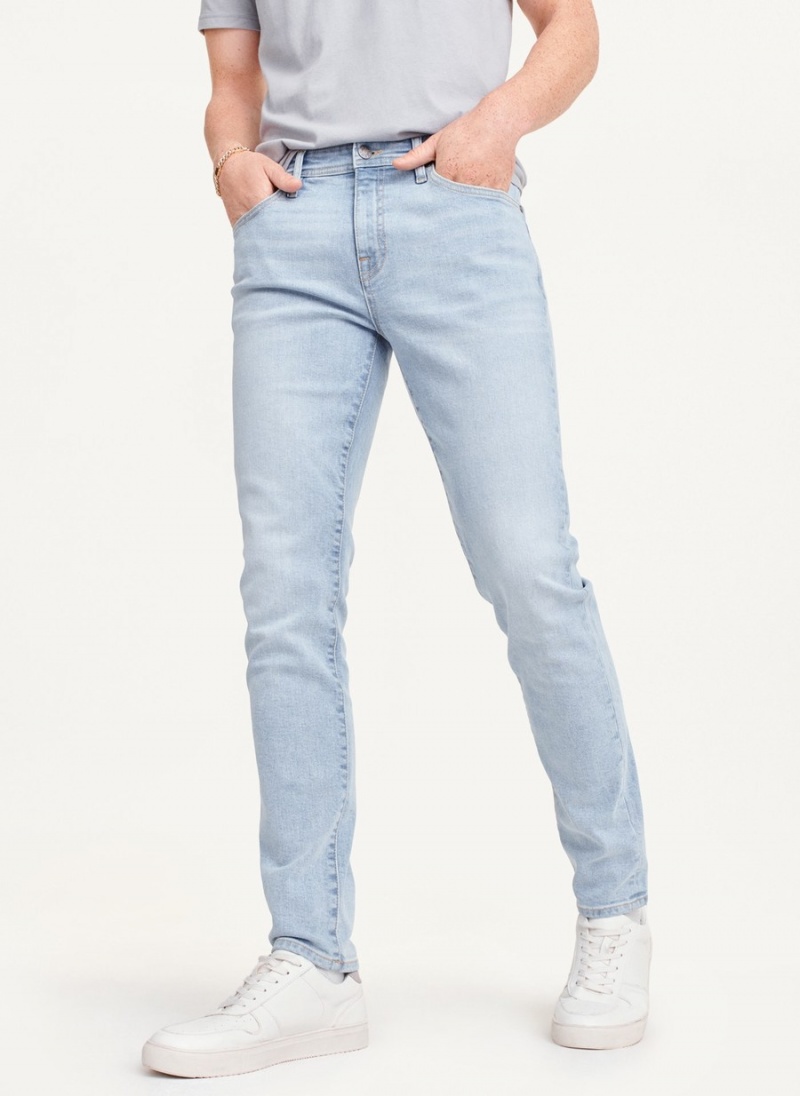 Men\'s Dkny Bleached Skinny Jeans Blue | R3355403