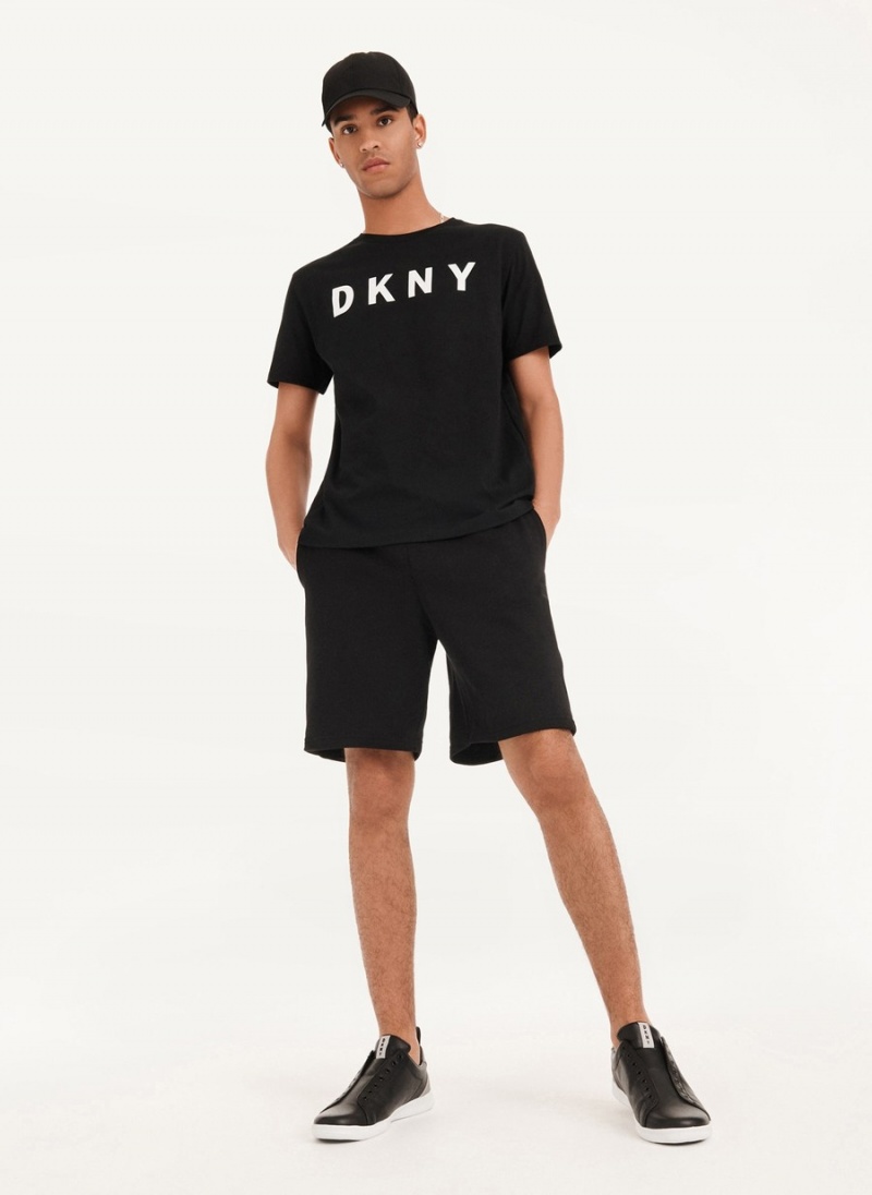 Men's Dkny Classic Logo T Shirts Black | E9920022