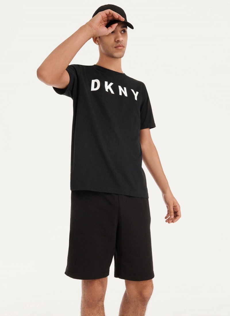 Men's Dkny Classic Logo T Shirts Black | E9920022