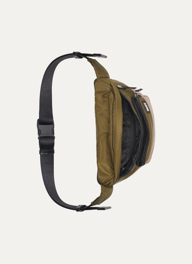 Men's Dkny Colorblock Belt Bags Olive | V8240767