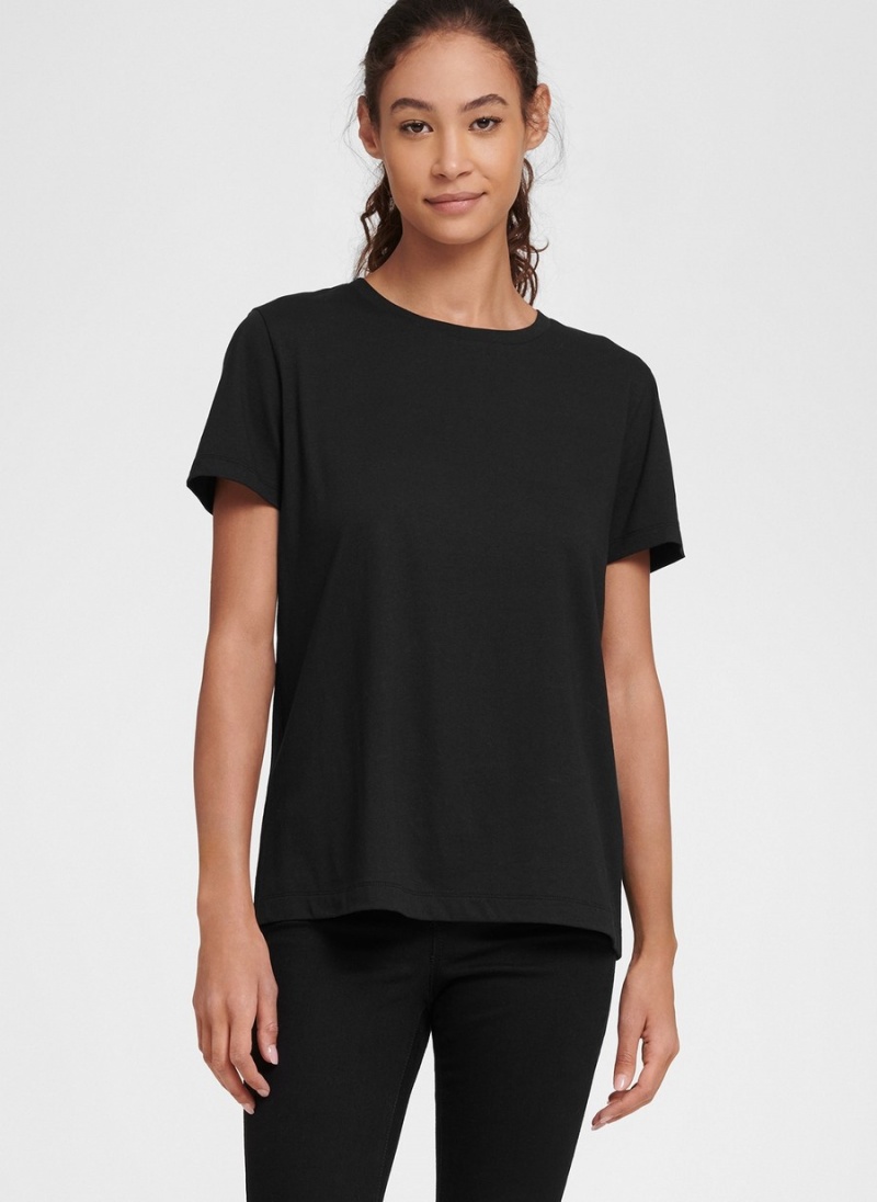 Men's Dkny Essential T Shirts Black | Y5382363