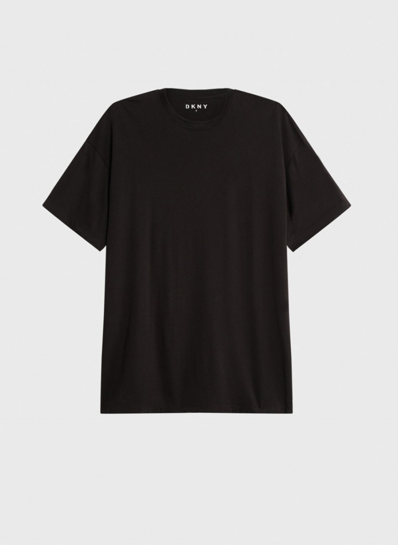 Men's Dkny Essential T Shirts Black | Y5382363