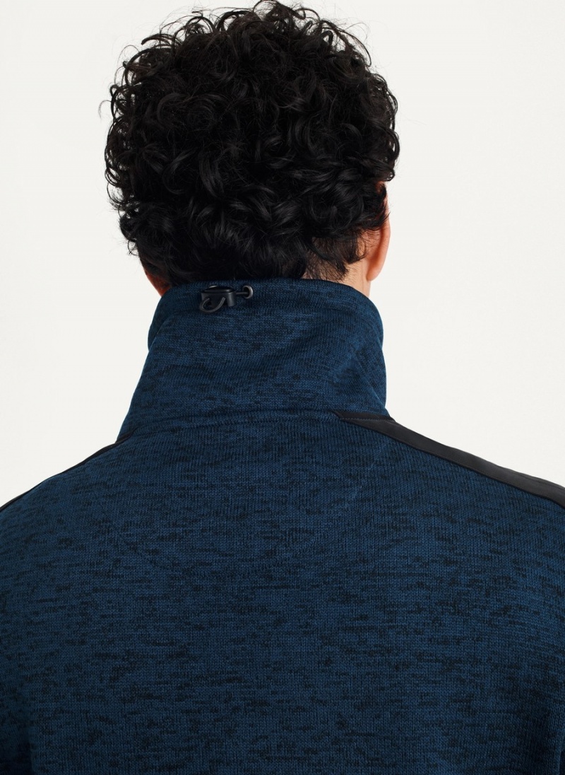 Men's Dkny Funnel Neck Pullover Navy | B8086100