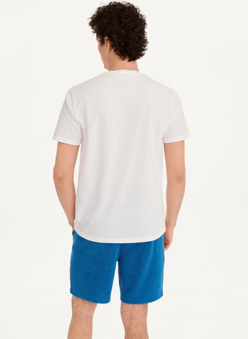 Men's Dkny Graffiti Subway T Shirts White | R0248591