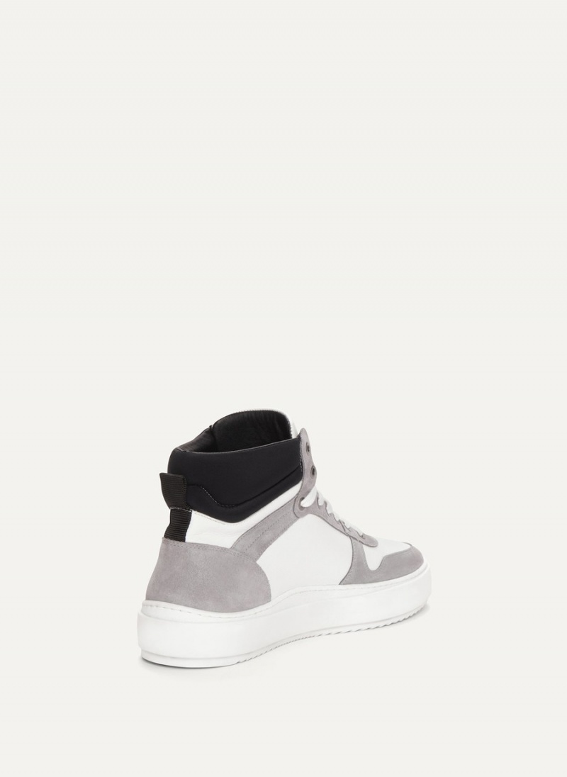 Men's Dkny Grey High Top Sneakers Grey | F7928739