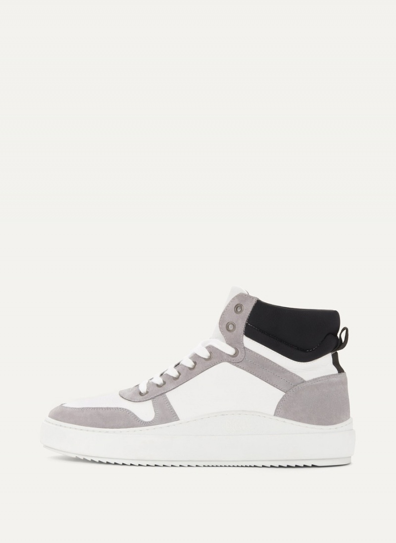 Men\'s Dkny Grey High Top Sneakers Grey | F7928739