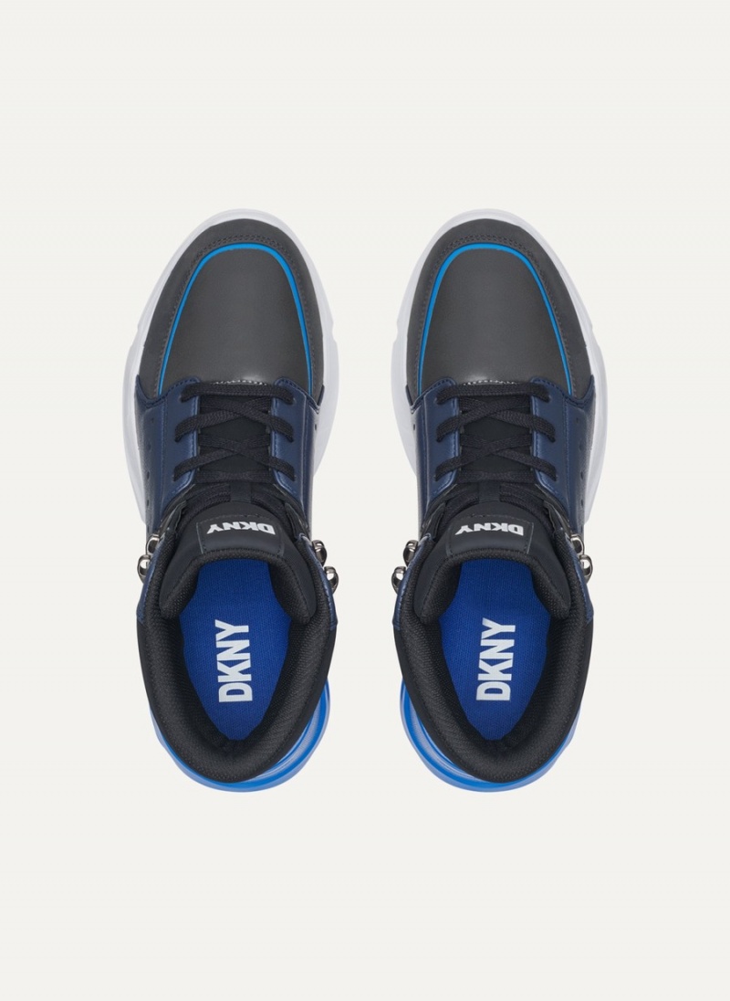 Men's Dkny Liberty Sneakers Black | U7610579