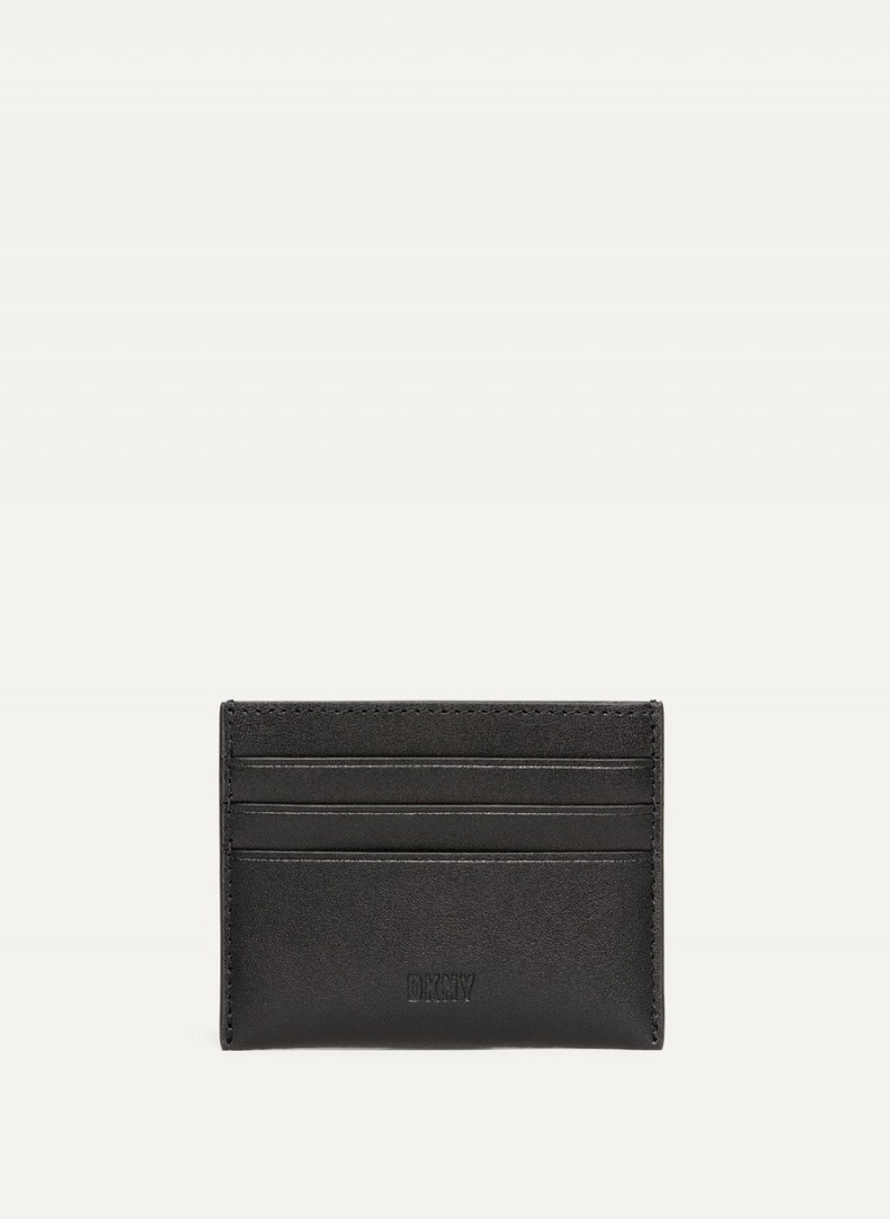 Men's Dkny Logo Card Case Black | E4646414