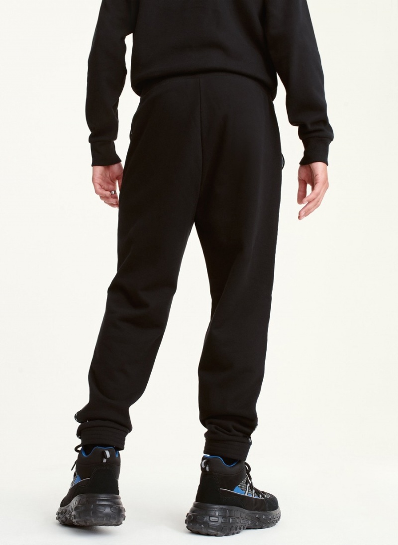 Men's Dkny Logo Tape Detail Jogger Black | X0816201