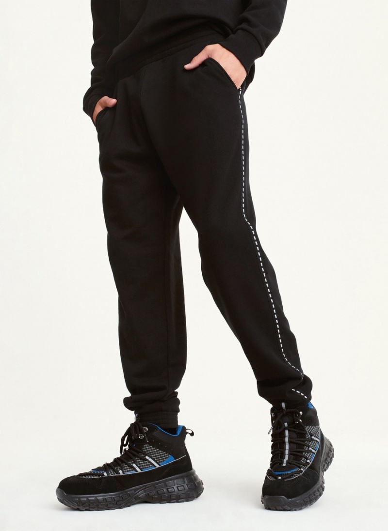 Men\'s Dkny Logo Tape Detail Jogger Black | X0816201