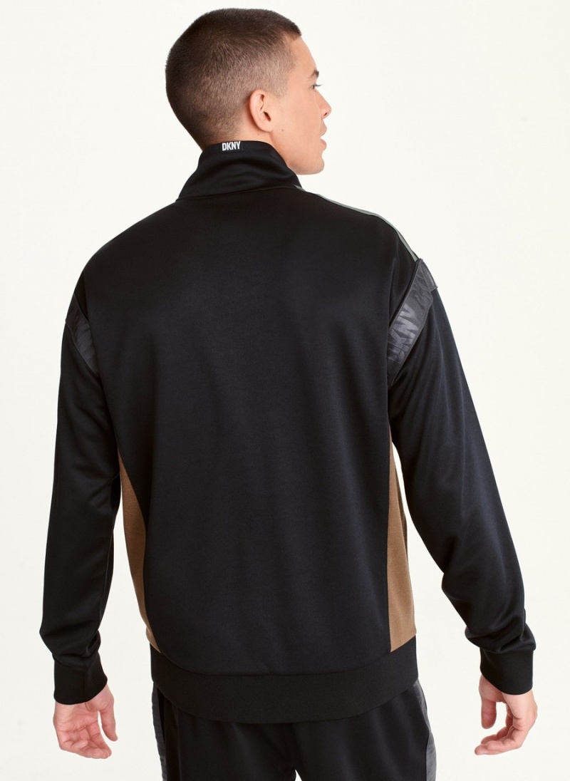 Men's Dkny Logo Taped Track Jackets Black | Z2146184