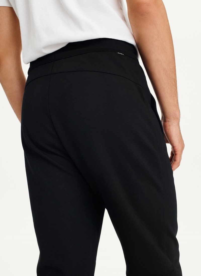 Men's Dkny Logo Waistband Jogger Black | U7539838