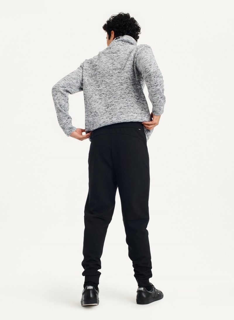 Men's Dkny Logo Waistband Jogger Black | U7539838