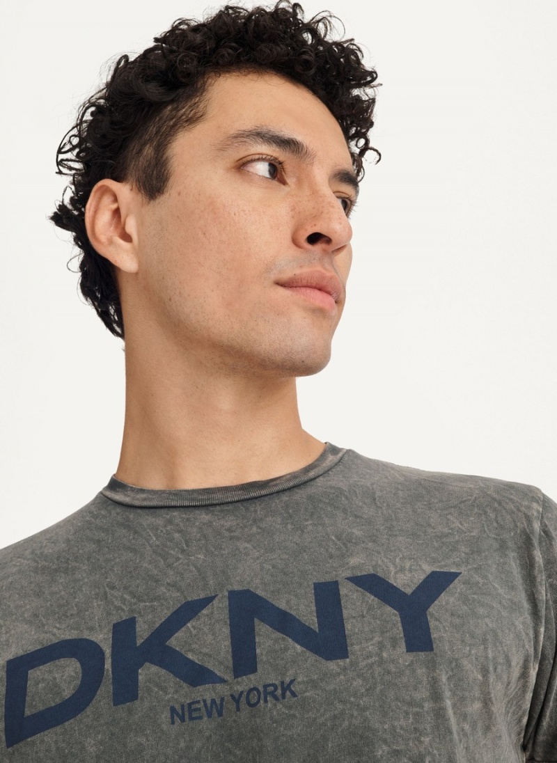 Men's Dkny Mineral Wash T Shirts Grey | N7879970