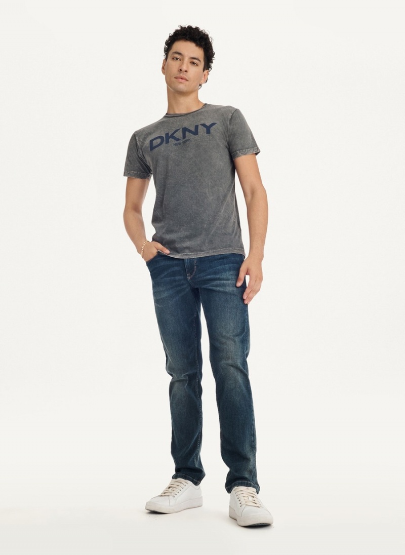 Men's Dkny Mineral Wash T Shirts Grey | N7879970