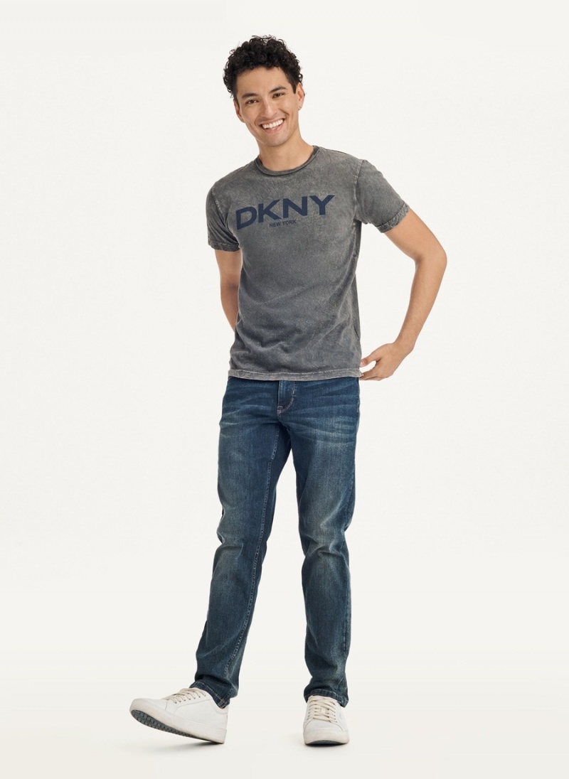 Men's Dkny Mineral Wash T Shirts Grey | N7879970