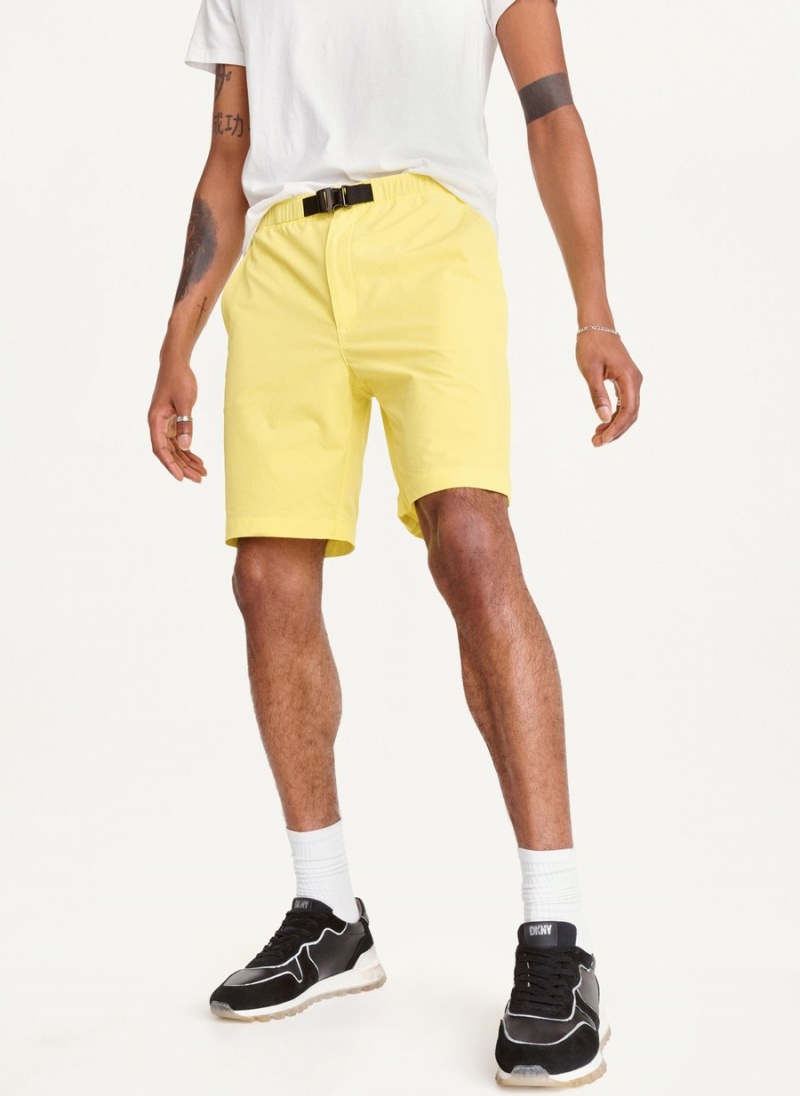 Men's Dkny Nylon Shorts Yellow | S1299692