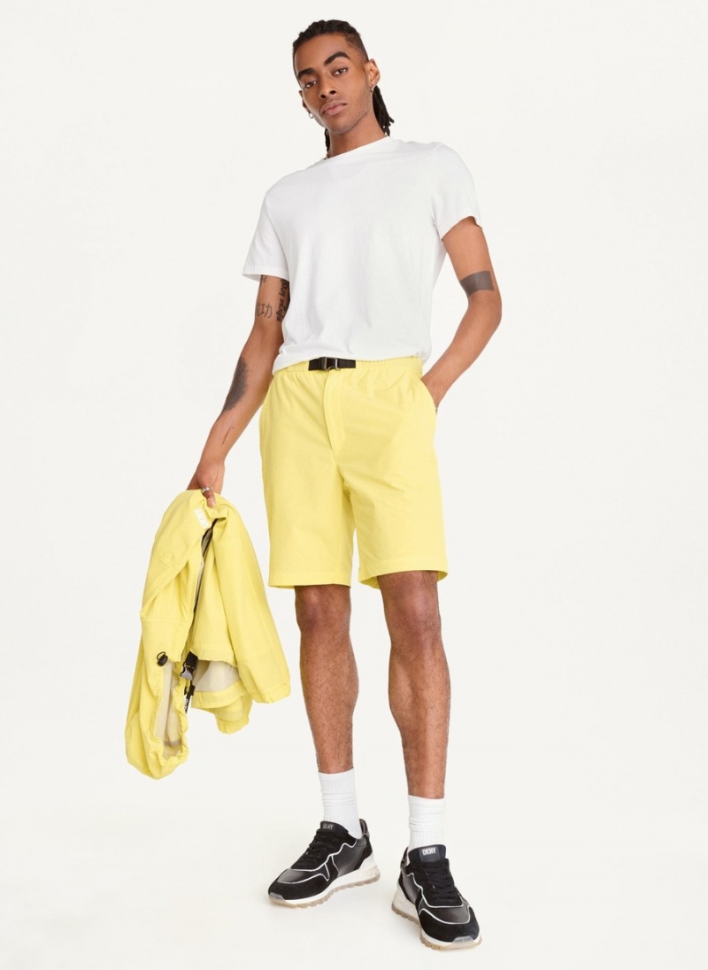 Men's Dkny Nylon Shorts Yellow | S1299692