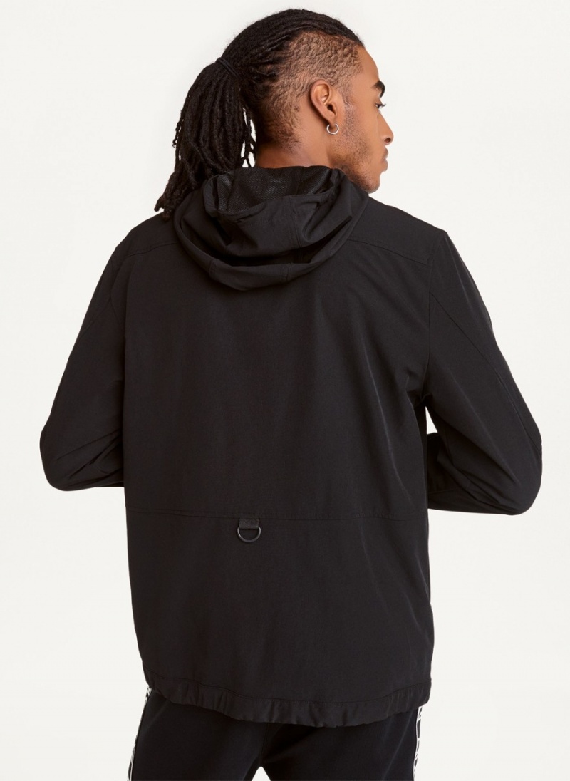 Men's Dkny Nylon Windbreaker Black | Z3959470