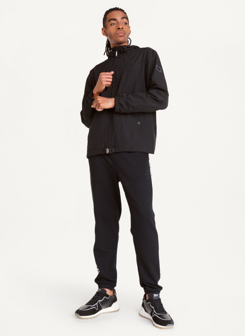 Men's Dkny Nylon Windbreaker Black | Z3959470