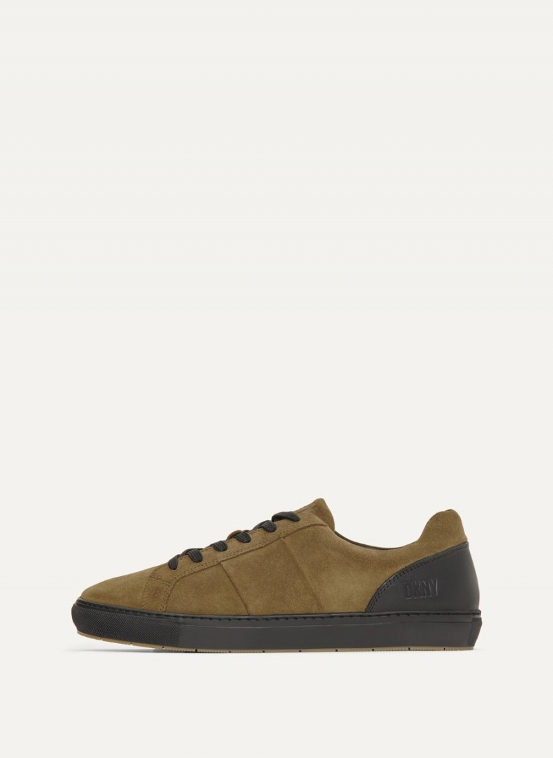 Men\'s Dkny On The Go Sneakers Olive | U5845580