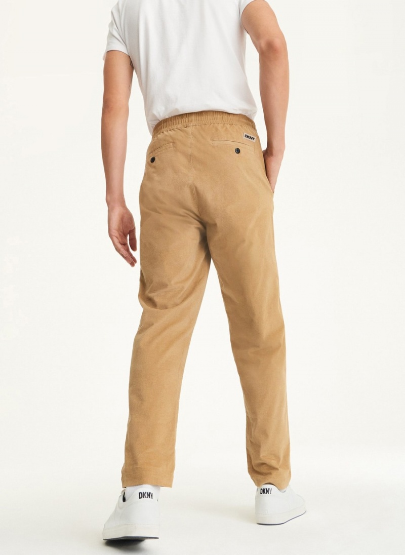 Men's Dkny Pincord Jogger Brown | E9251418