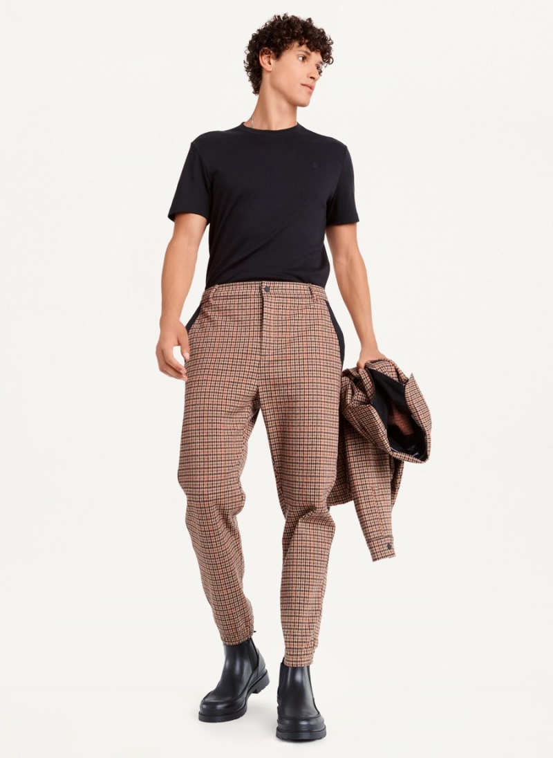 Men's Dkny Plaid Contrast Cargo Jogger Multicolor | P1752690