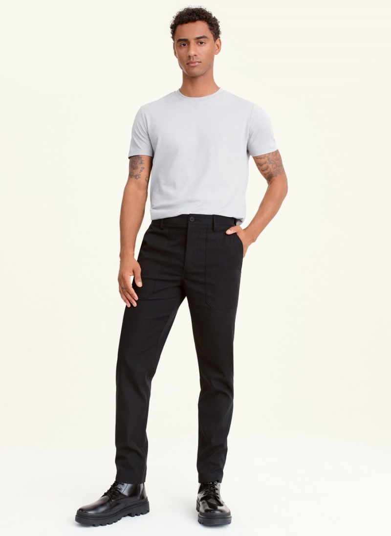 Men's Dkny Plaid Pants Navy | I0531037