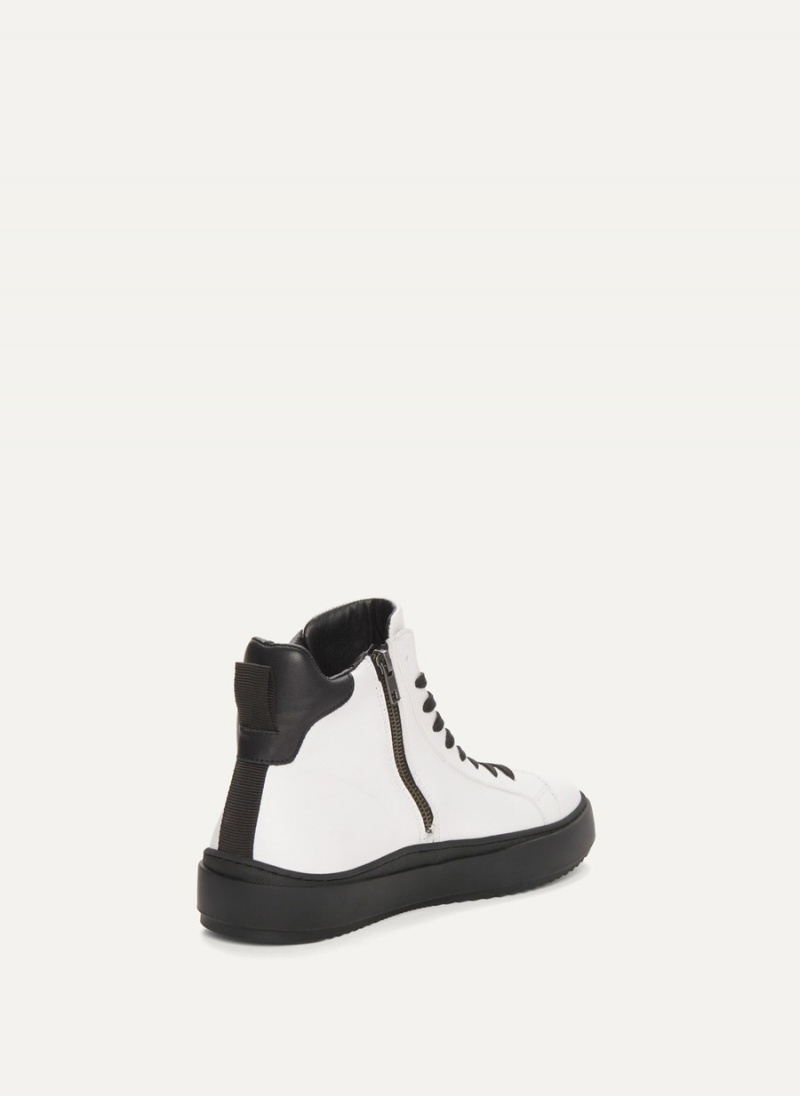 Men's Dkny Plain Hi Top Sneakers Black | Q4456560